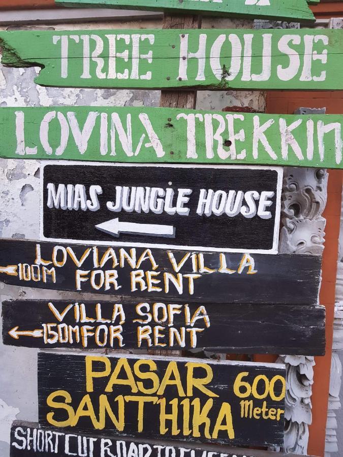 Mias Jungle House Hotell Lovina Exteriör bild